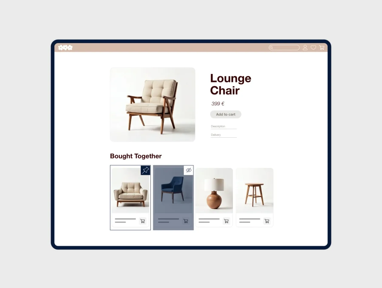 Pinned Products - Curate Product Recommendations
