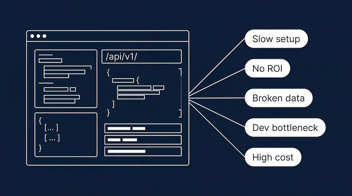 Signs your personalization platform is holding you back: slow setup, no ROI, broken data, dev bottleneck, and high cost
