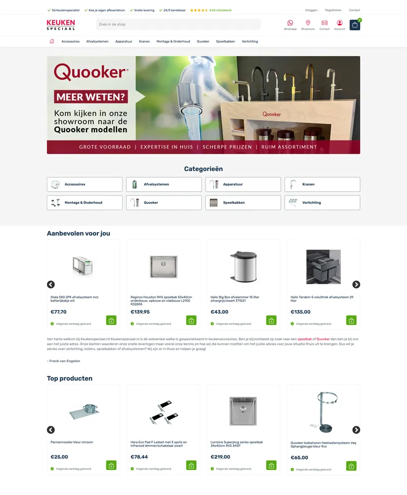 Keukenspeciaal Frontpage