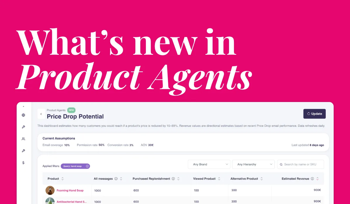 What's new in Product Agents — release banner