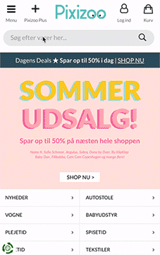 Pixizoo new search overlay