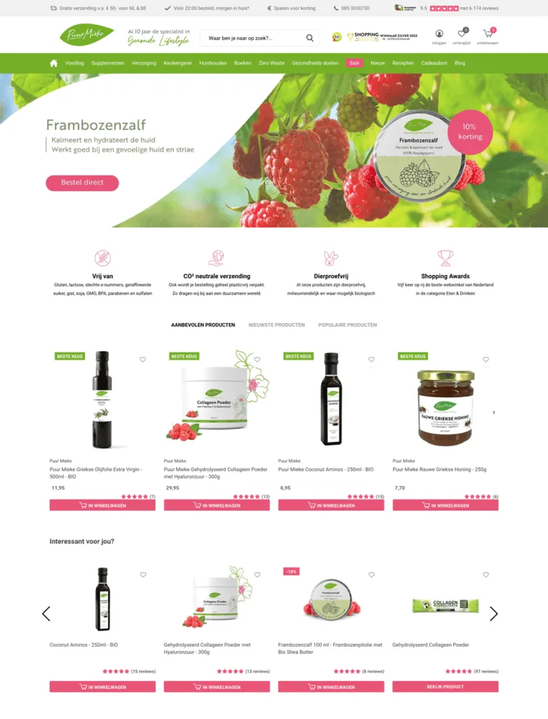 PuurMieke product recommendations