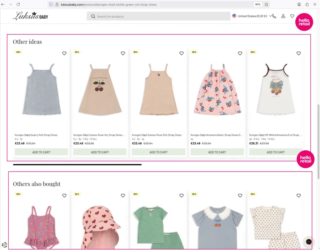 PDP Recommendations - Alternatives and Cross-sells