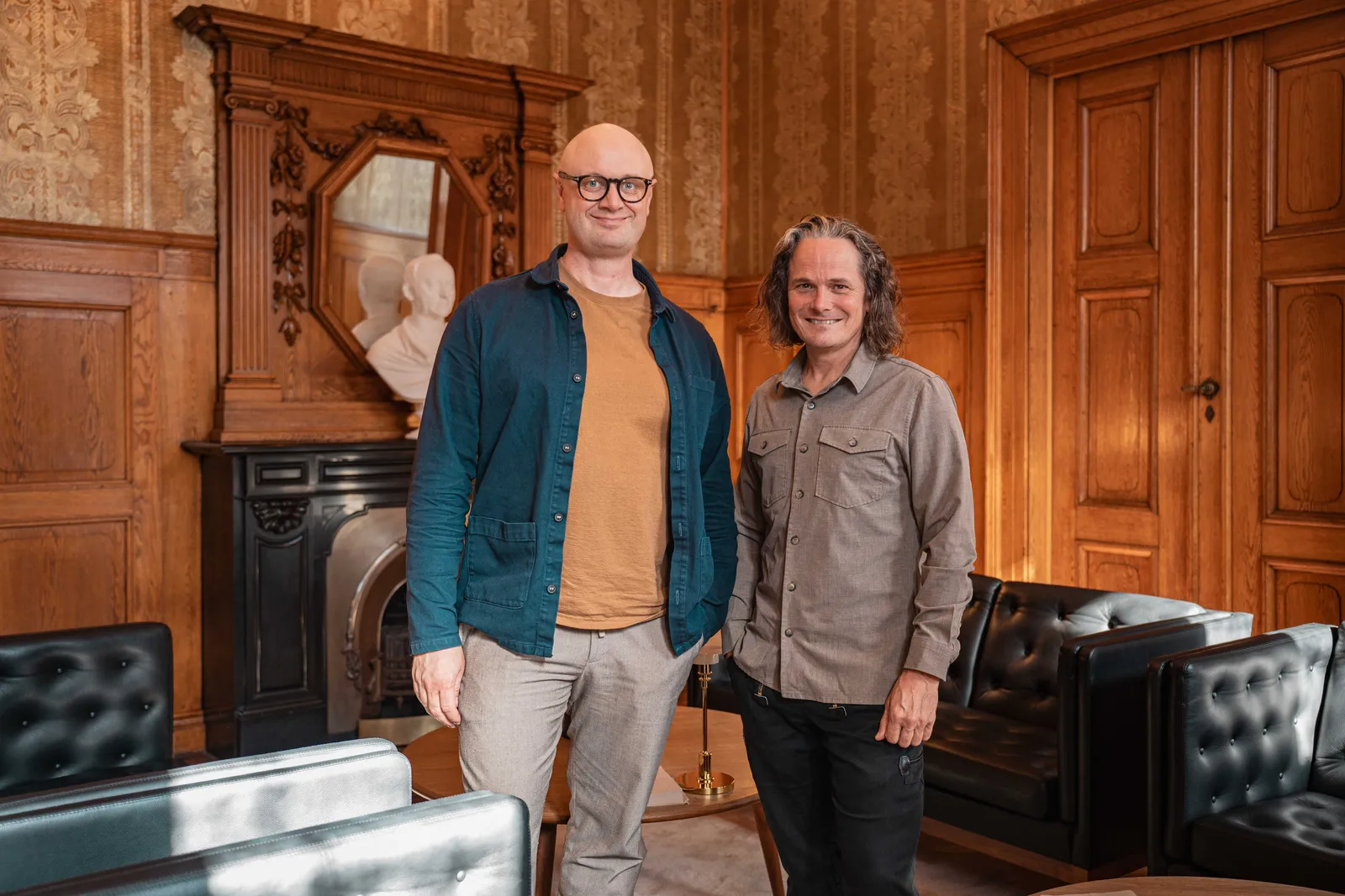 Rasmus Skjoldan and Carsten Rose Lundberg at Dansk Erhverv in Copenhagen