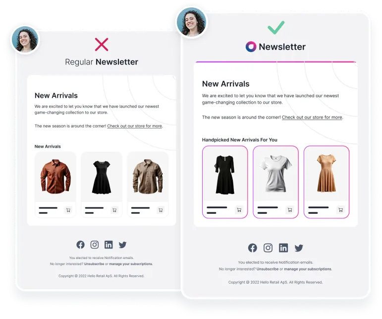 Personalized email recommendations | Hello Retail