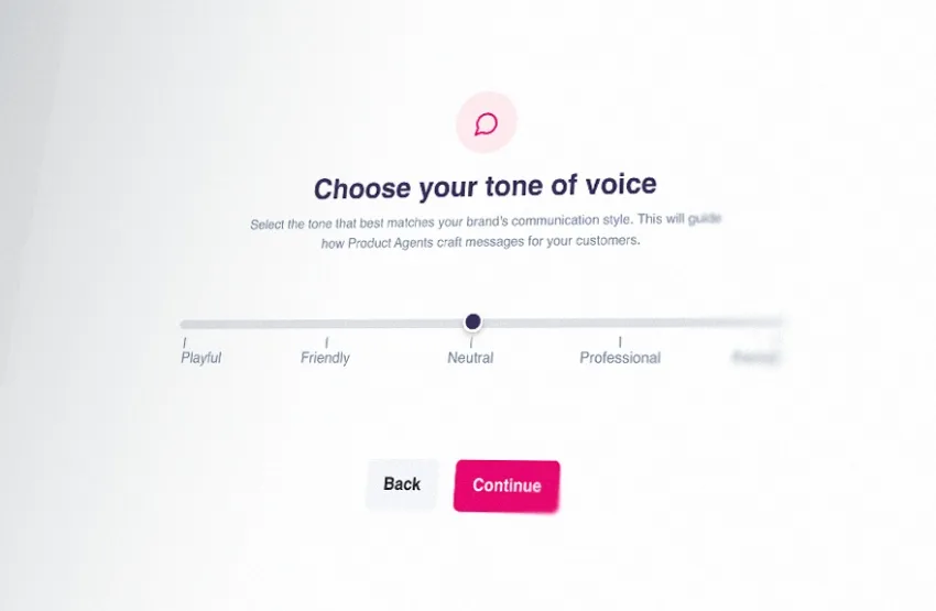 Choose your tone of voice settings