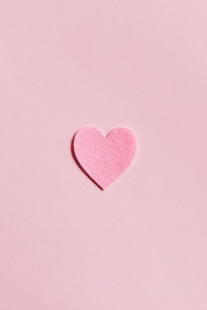 Valentines Day pink heart