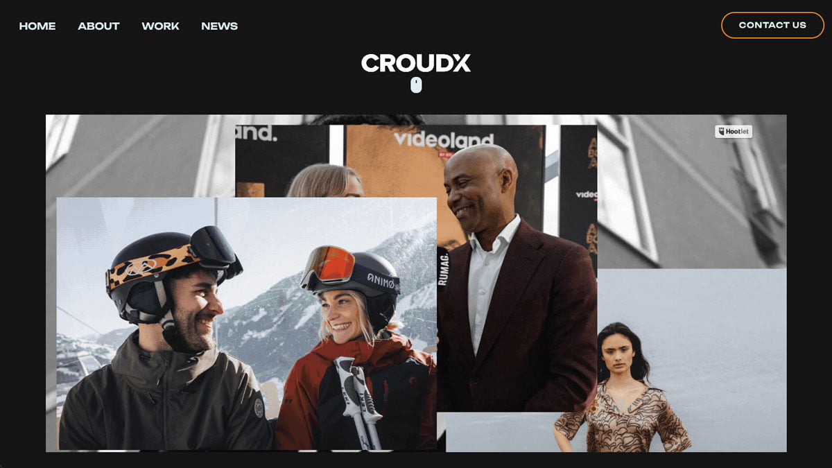 Croudx frontpage